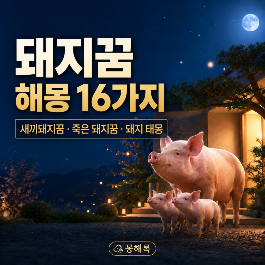 돼지꿈 해몽 썸네일