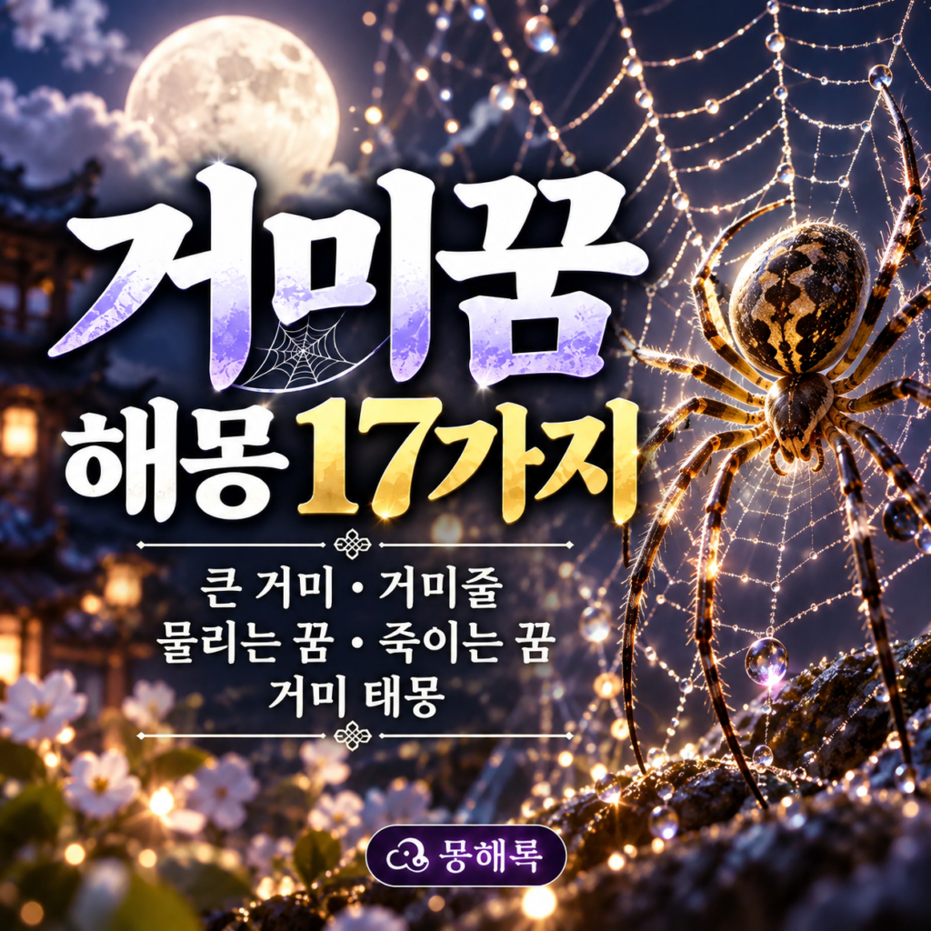 거미꿈 해몽 썸네일